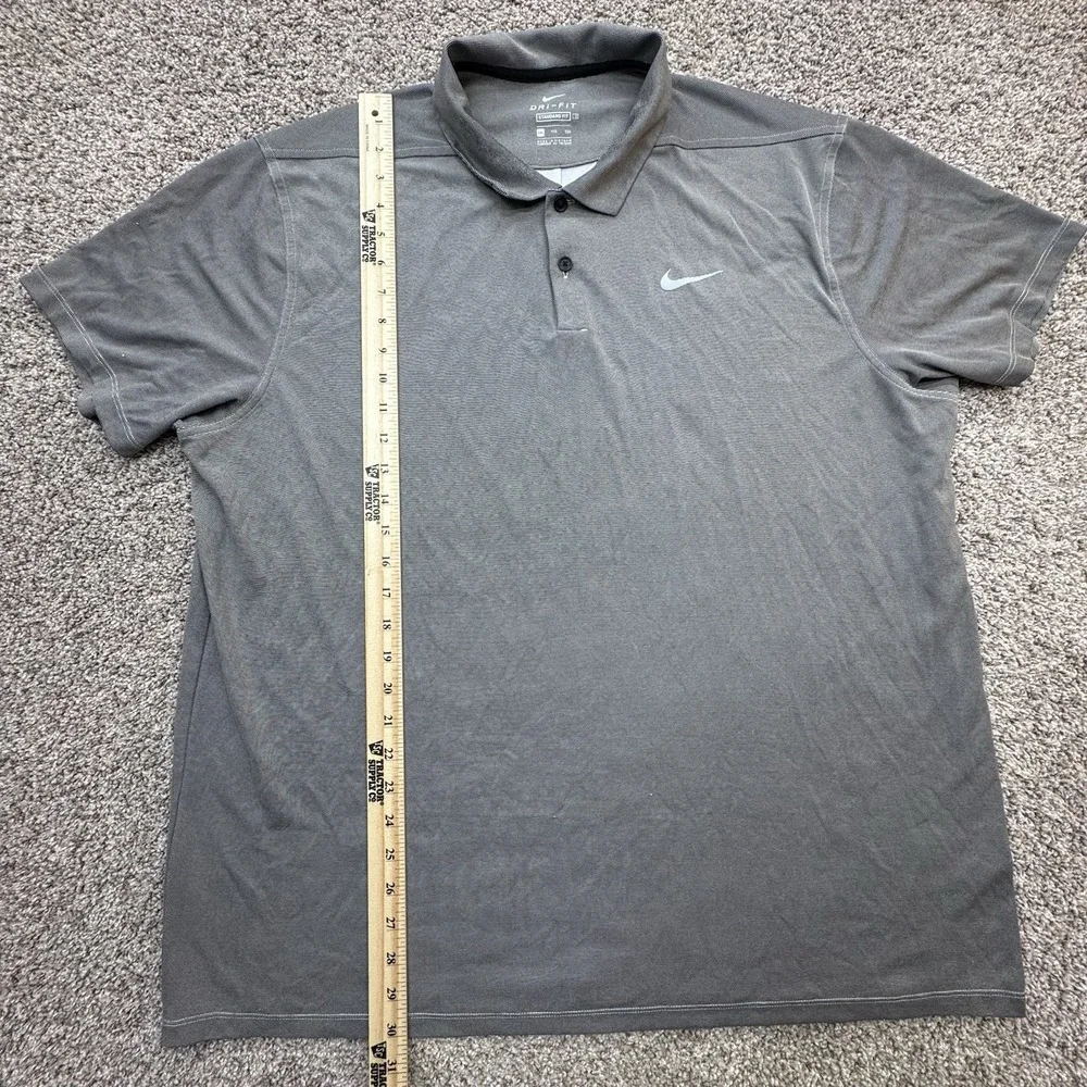 Nike Momentum Flyknit Golf Polo Size‎ XXL Standard Fit Soft Gray Dri-Fit